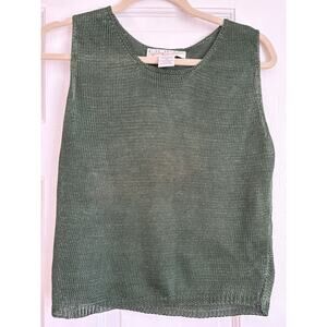 Vintage Duna Hand Loom Knit Top Lagenlook Grandma Boho Artisan Coastal